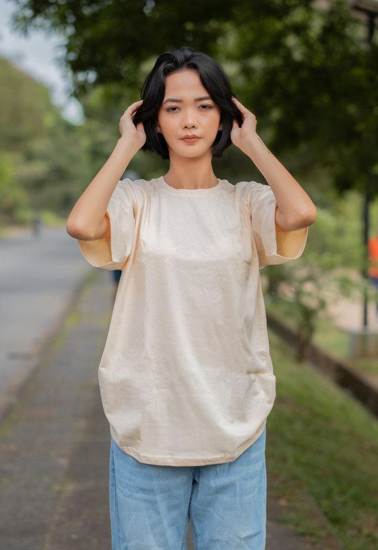 Emma Unisex Half Sleeve T-Shirt – Camel