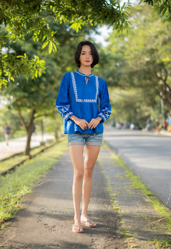 Royal Blue Top